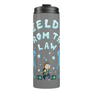 Garrafa Térmica RICK E MORTY™  Proteger-Me Da Lei