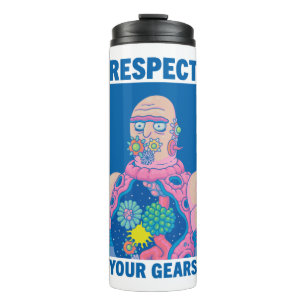 Garrafa Térmica RICK E MORTY™  Respeite suas engrenagens