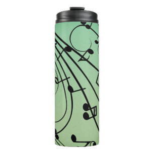 Garrafa Térmica Rico Notes Green Music Design