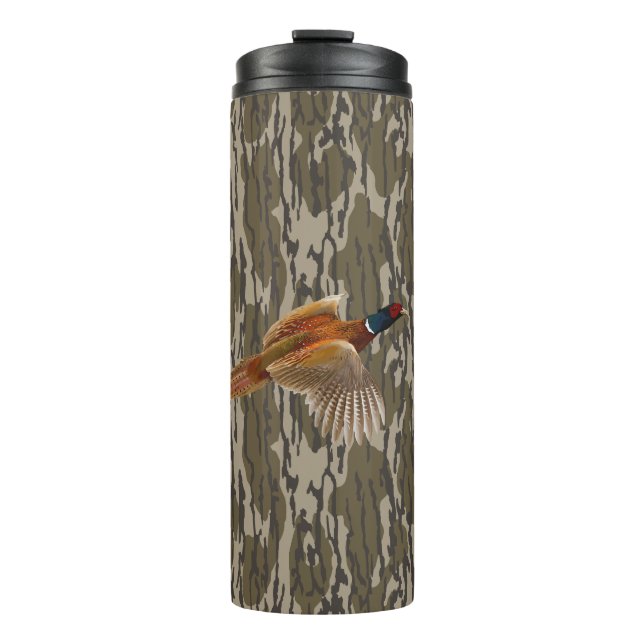 Garrafa Térmica Ringneck Pheasant Hunting Bottomland Camo Bird (Frente)
