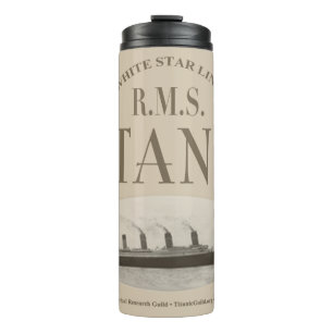 Garrafa Térmica RMS Titanic Ghost Ship Sepia Thermal Tumbler