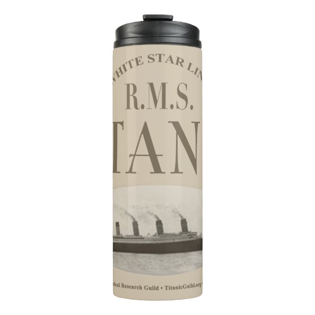 Garrafa Térmica RMS Titanic Ghost Ship Sepia Thermal Tumbler (Frente)