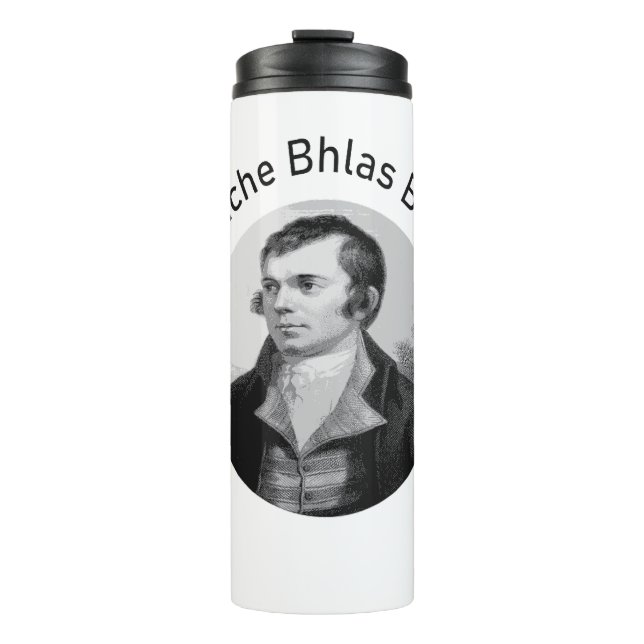 Garrafa Térmica Robbie Burns - Oidhche Bhlas Burns Gaelic In Grey (Frente)