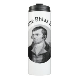 Garrafa Térmica Robbie Burns - Oidhche Bhlas Burns Gaélico em Cinz