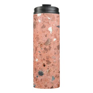 Garrafa Térmica Rochas Pequenas, Coloridas Vermelhas e Pretas, Peb