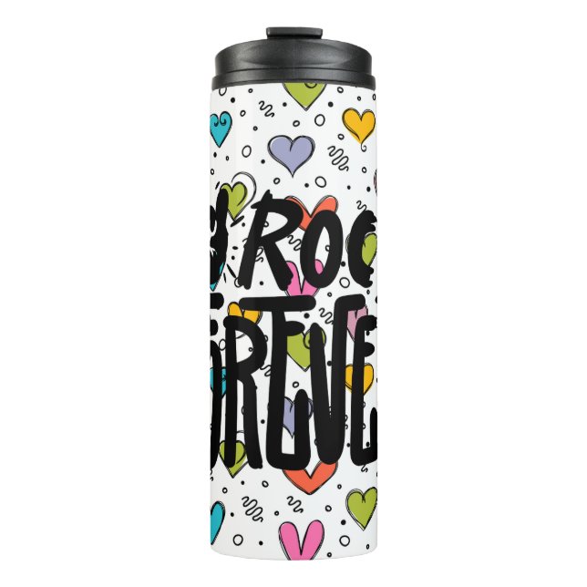 Garrafa Térmica rock para sempre (Frente)