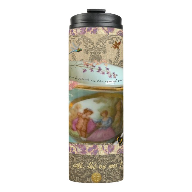 Garrafa Térmica Rococo Romantic Gift Thermal Tumbler (Frente)