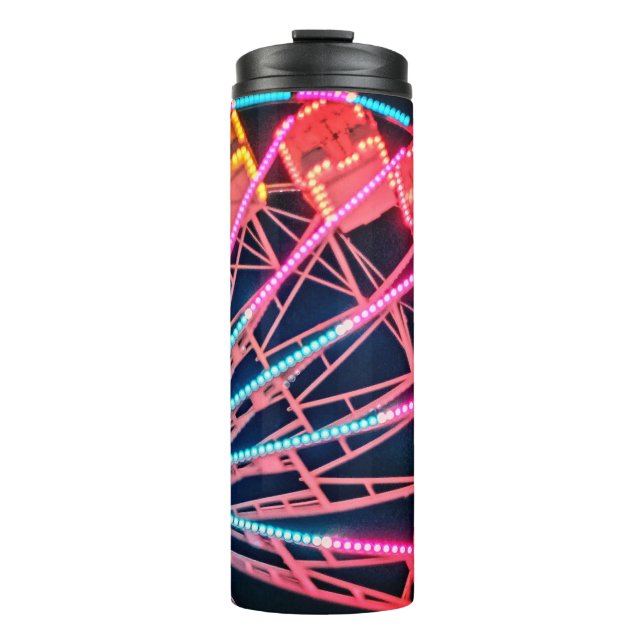 Garrafa Térmica Roda-férris amarela e vermelha (Frente)