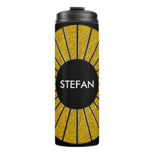 Garrafa Térmica Rodar Rays Frame Gold + seu backgr. & ideias