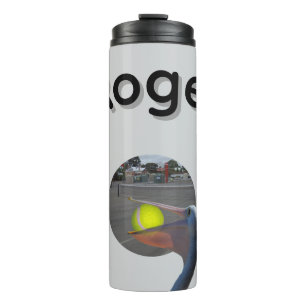 Garrafa Térmica Roger Nome Com Pelicano Pegando Bola,