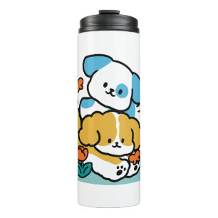 Garrafa Térmica Rolando Para Maio Como Pups Felizes - Cachorro Pri