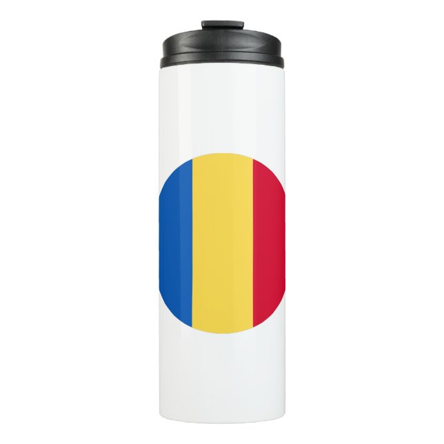 Garrafa Térmica Romania Flag (Frente)