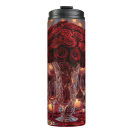 Garrafa Térmica Romantic Red Rose Valentine Insulated
