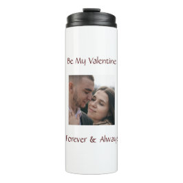 Garrafa Térmica Romantic Valentine Tumbler – Add Your Photo