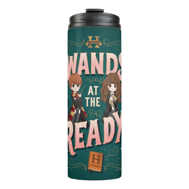 Garrafa Térmica Ron & Hermione Wands no Ready (Frente)