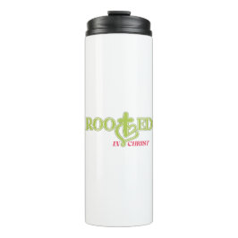 Garrafa Térmica Rooted in Christ Bible Verse Tumbler