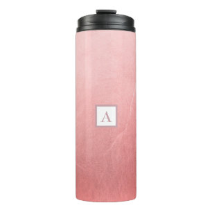 Garrafa Térmica Rosa Dourado Rosa Minimalista Glamour Chic