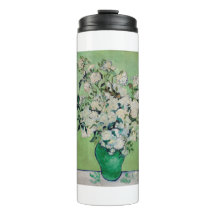 Rosas (1890) apresentada por Vincent Van Gogh