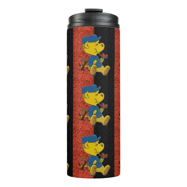 Garrafa Térmica Rosas de alimentação Ferald Tumbler térmico (Frente)