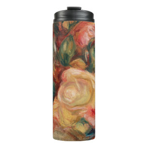 Garrafa Térmica Rosas em um Vaso de Pierre Renoir, Arte Fino Antig