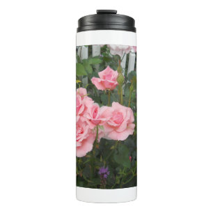 Garrafa Térmica Rosas Rosa