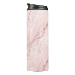 Garrafa Térmica Rose Marble Orgânico Blush Rosa Empolvilhado