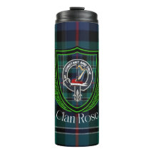 Rose Scottish Clan Tartan & Crest