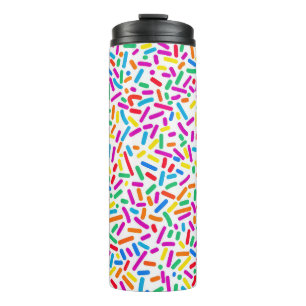 Garrafa Térmica Rosquinha Sprinkles Padrões Tumbler térmico