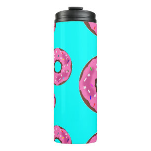 Garrafa Térmica Rosquinhas de creme cor-de-rosa