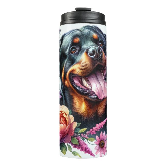 Garrafa Térmica Rottweiler - Tumbler térmico (Frente)
