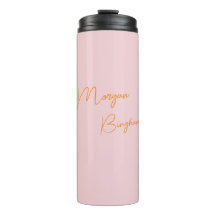Rótulo de monograma minimalista rosa