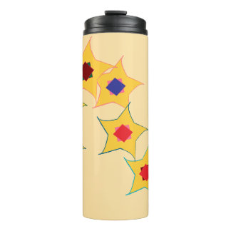 Garrafa Térmica round candle stars designed..