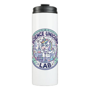 Garrafa Térmica Roupa Pronta de Unicórnio Ciência Unicórnio Lab PO