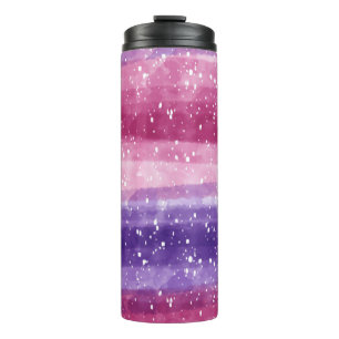 Garrafa Térmica Roxo e Rosa Espetados