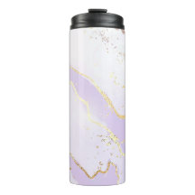 Roxo Suave Splash Dourado Aquarela Elegante