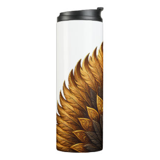 Garrafa Térmica Royal Feather | Black & Gold  