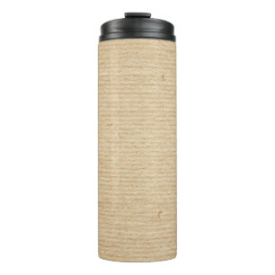 Garrafa Térmica Rustic Kraft Paper: Fundo Texturizado.
