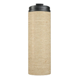 Garrafa Térmica Rustic Kraft Paper: Fundo Texturizado.