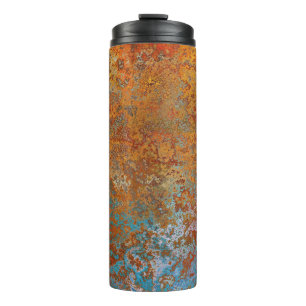 Garrafa Térmica Rusty, Verdigris, Grunge Steampunk