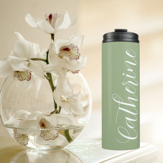 Garrafa Térmica Sage Green Stylized Wedding Bridesmaid