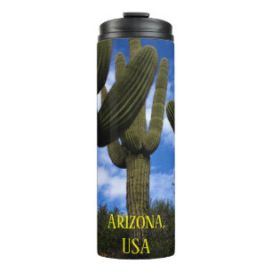 Garrafa Térmica Saguaro Cactus Trio / Céu Azul e Nuvens / Arizona