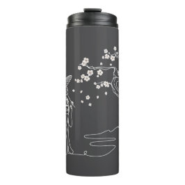 Garrafa Térmica Sakura Serenity: Kimono Mulher Térmica Tumbler