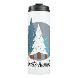 Garrafa Térmica Salve uma árvore - Celebre Hanukkah