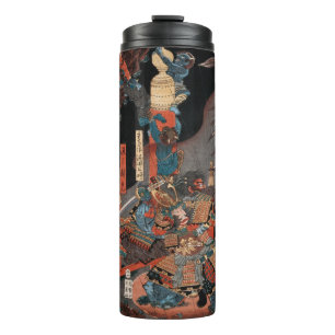 Garrafa Térmica Samurai Hero Yorimitsu: Vintage bloco de madeira j