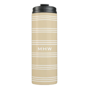 Garrafa Térmica Sand Stripes monograma personalizado
