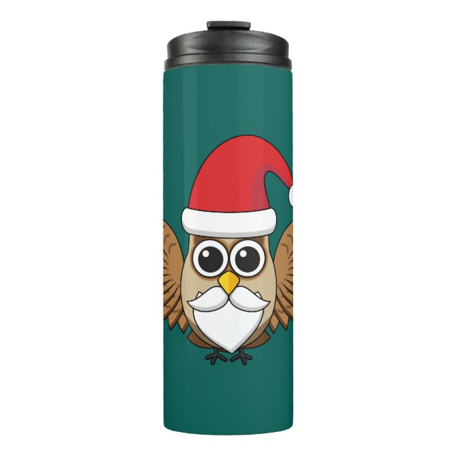 Garrafa Térmica Santa Claus Owl (Frente)