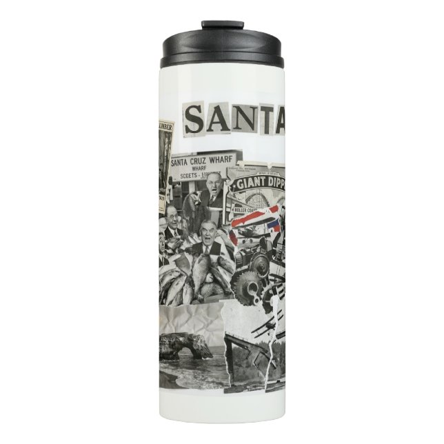 Garrafa Térmica Santa Cruz California Collage – Protest Art (Frente)