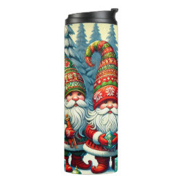 Garrafa Térmica Santa Gnome Holiday Tumbler – Festive Gift Idea