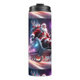 Garrafa Térmica Santa in Space | A Futuristic Christmas Odyssey