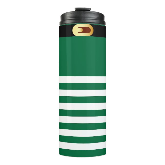 Garrafa Térmica Santa’s Elf Costume – Festive Christmas Outfit (Frente)